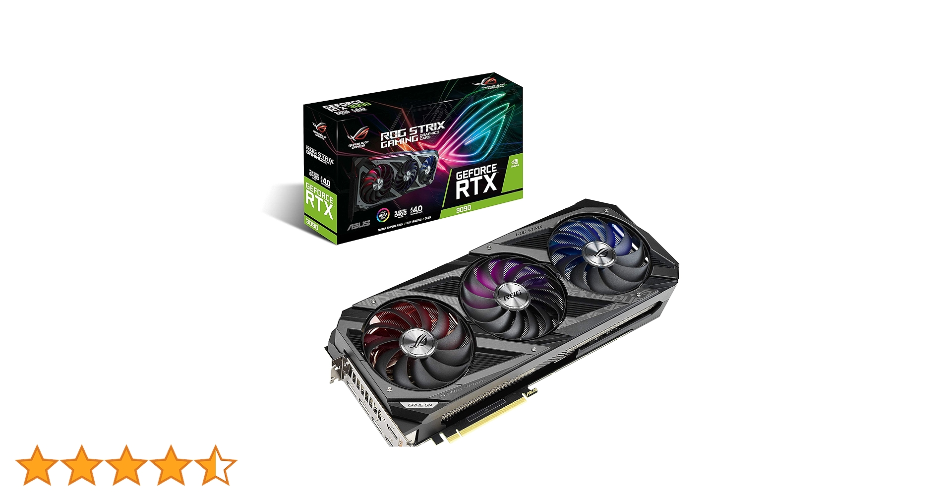 グラフィックボード・グラボ・ビデオカード ROG STRIX RTX3090 OC 24G WHITE グラフィックボード・グラボ・ビデオカード ROG STRIX RTX3090
